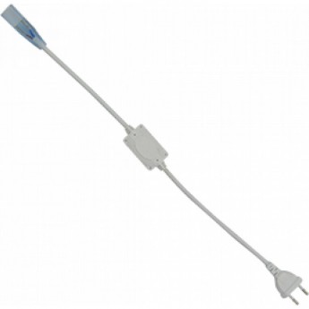 Кабель питания ECOLA LED STRIP 220V CONNECTOR END CAP SCJN12ESB 150мм с муфтой и разъемом IP68 для ленты 12x7